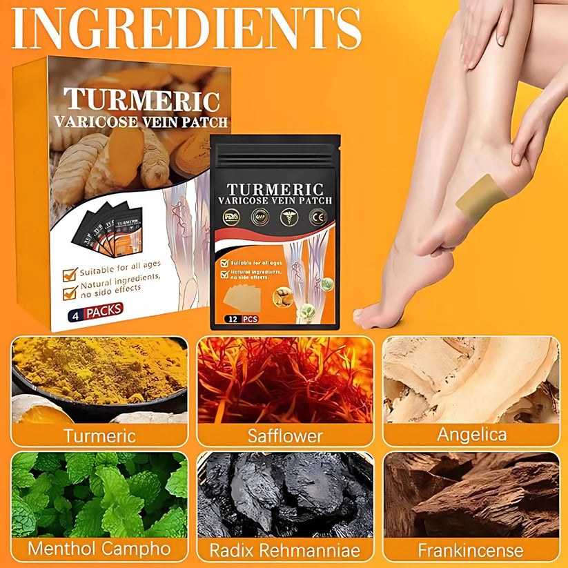 Turmeric Varicose Vein Patches (Buy 1 Get 1 Free)