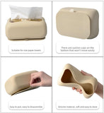 Suction Cup Tissue Box – Silicone Napkin Holder for Home & Car