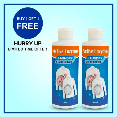 Active Enzyme Laundry Stain Remover – Powerful Spot Cleaner (Buy 1 Get 1 Free)