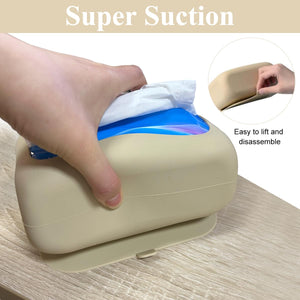 Suction Cup Tissue Box – Silicone Napkin Holder for Home & Car