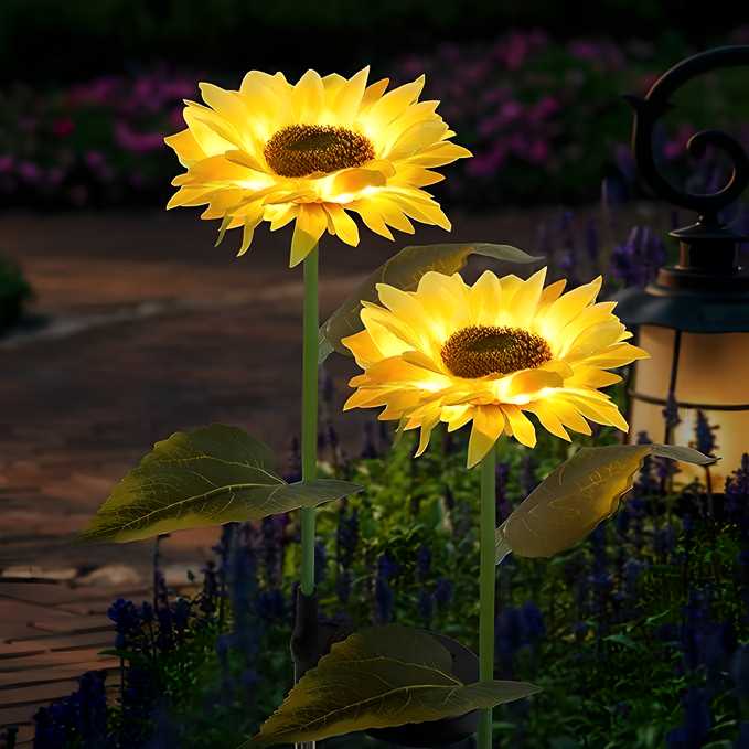 Sunflower Solar Powered Light (Pack of 2)