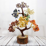 7 Chakra Natural Gemstone Crystal Tree