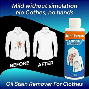 Active Enzyme Laundry Stain Remover – Powerful Spot Cleaner (Buy 1 Get 1 Free) (Quality Assured)