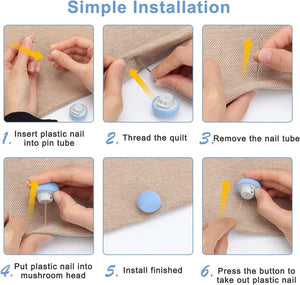 TuckMate™ Duvet Button Fasteners