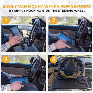 WheelDesk Pro – Car Food & Laptop Tray
