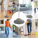 Self-Squeeze Twist Mop – No Drips, Quick Drying, Multicolor Fiber