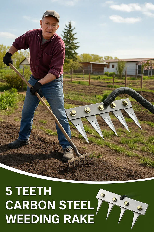 5 Teeth Carbon Steel Garden Weeding