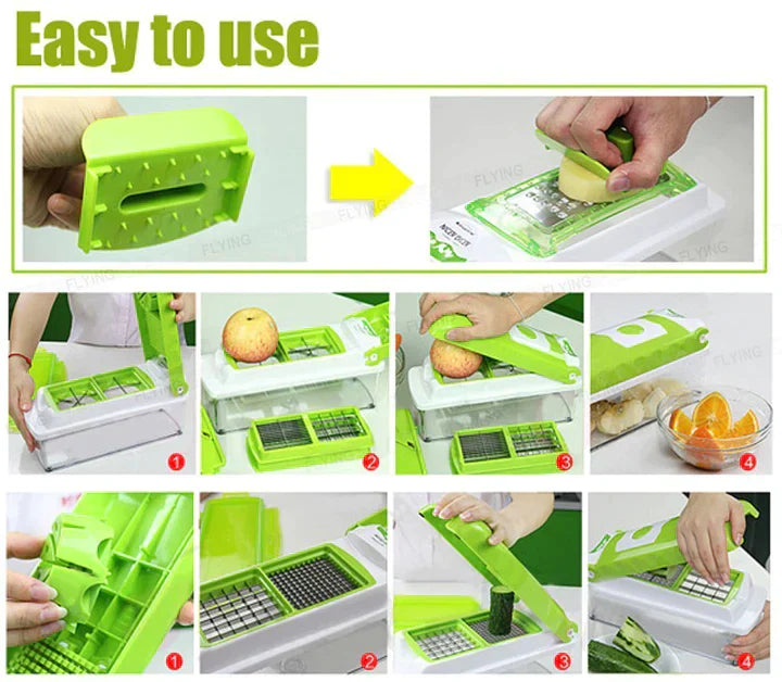 MULTIPURPOSE 12 IN 1 - VEGETABLE AND FRUIT CHOPPER/SLICER