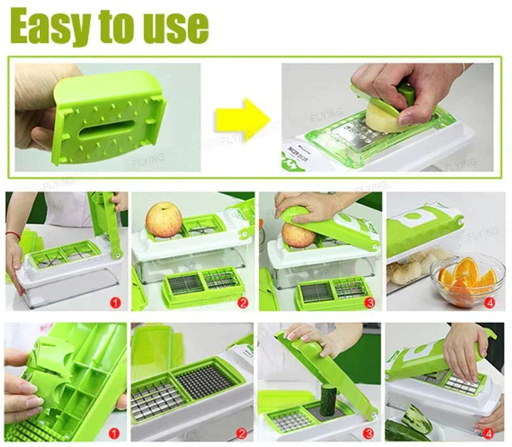 MULTIPURPOSE 12 IN 1 - VEGETABLE AND FRUIT CHOPPER/SLICER