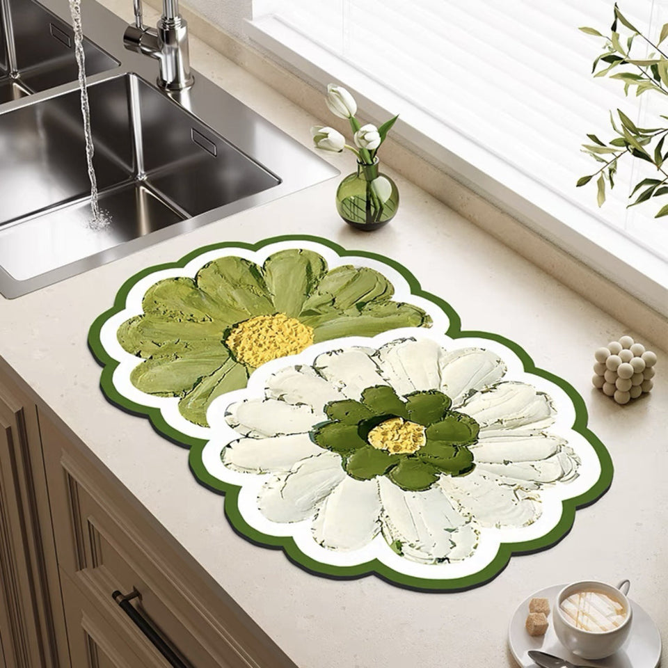 Anti-Skid Super Absorbent Blossom Mat