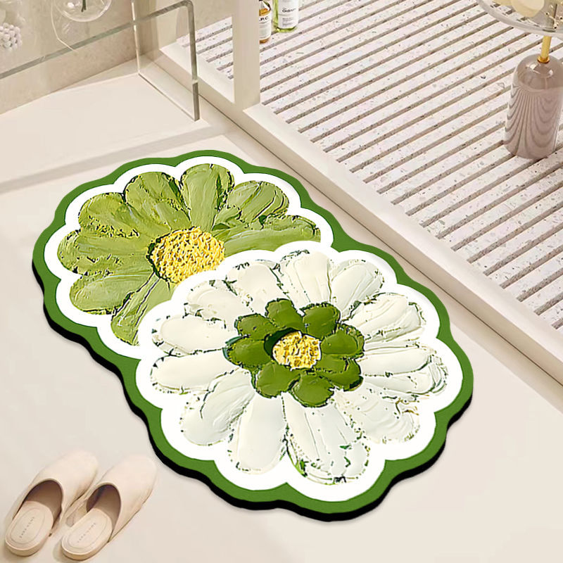 Anti-Skid Super Absorbent Blossom Mat