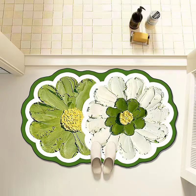 Anti-Skid Super Absorbent Blossom Mat
