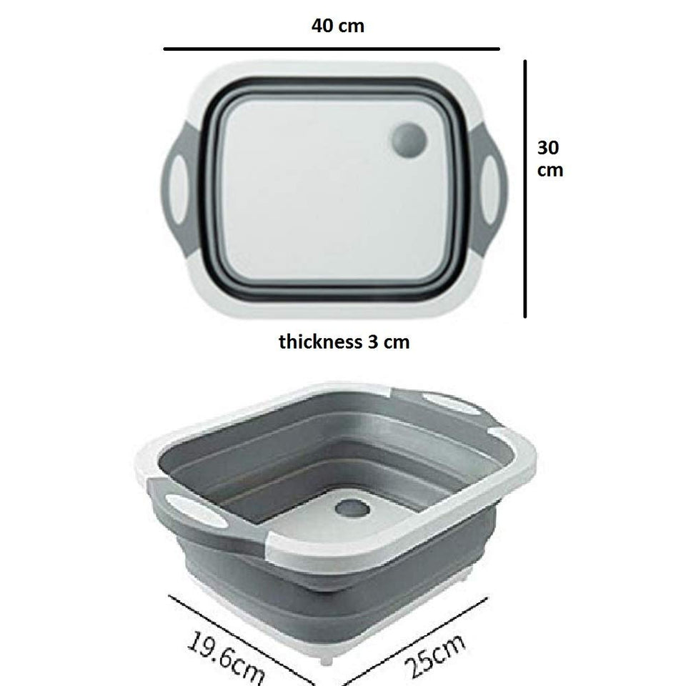 Multifunctional Silicon Kitchen Foldable Chopping Board