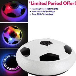 Magic Air Soccer Ball with Flashing Colored LED Lights (Premium Quality)