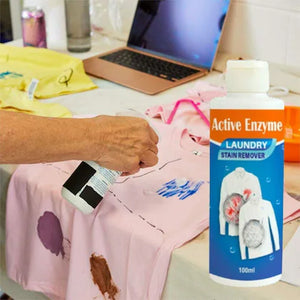 Active Enzyme Laundry Stain Remover – Powerful Spot Cleaner (Buy 1 Get 1 Free) (Quality Assured)